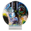 Summer Wave Art Glass 8"L x 8.5"H